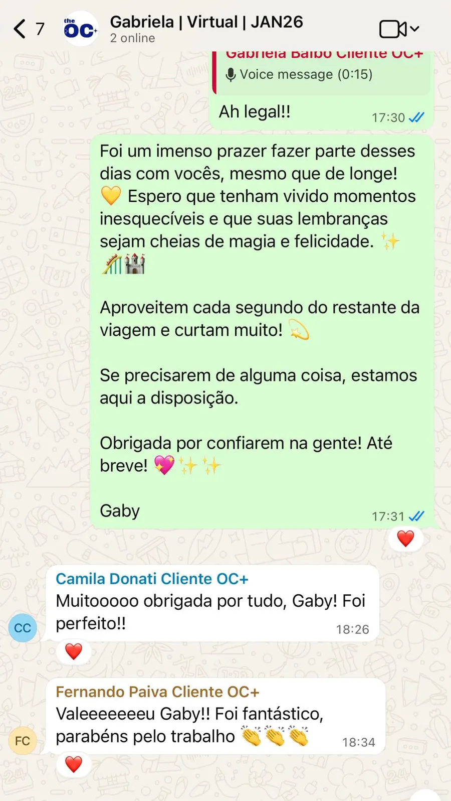 Depoimento de Hilana